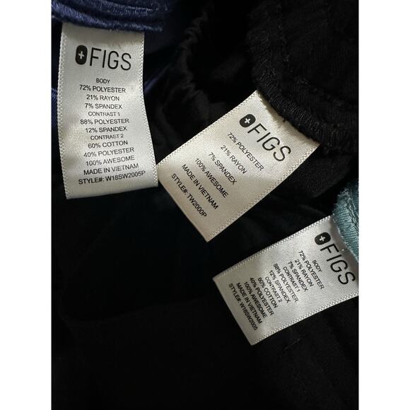 Lot of 3 FIGS Joggers Scrub Pants Women's Size Large & Large/P Excellent Cond! - Picture 13 of 16